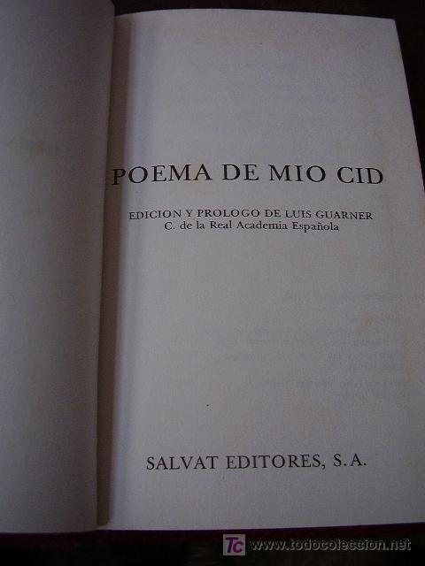 Libros de segunda mano: Poema del M&iacute;o Cid, Luis Guarner - Foto 3