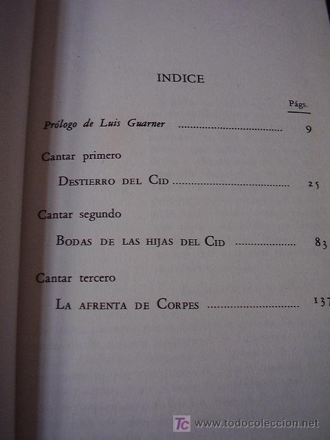 Libros de segunda mano: Poema del M&iacute;o Cid, Luis Guarner - Foto 5