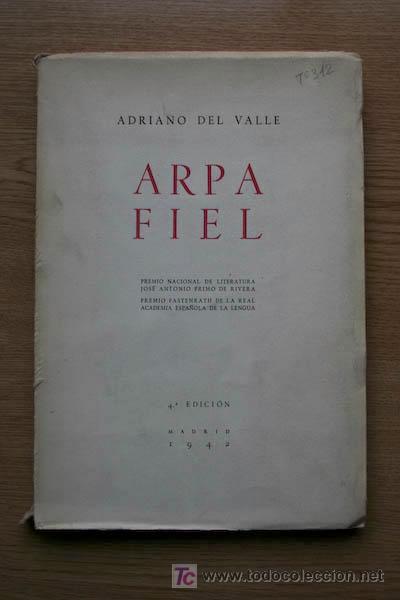 Libros de segunda mano: Arpa fiel. Cuarta edici&oacute;n. Valle (Adriano del) - Foto 1