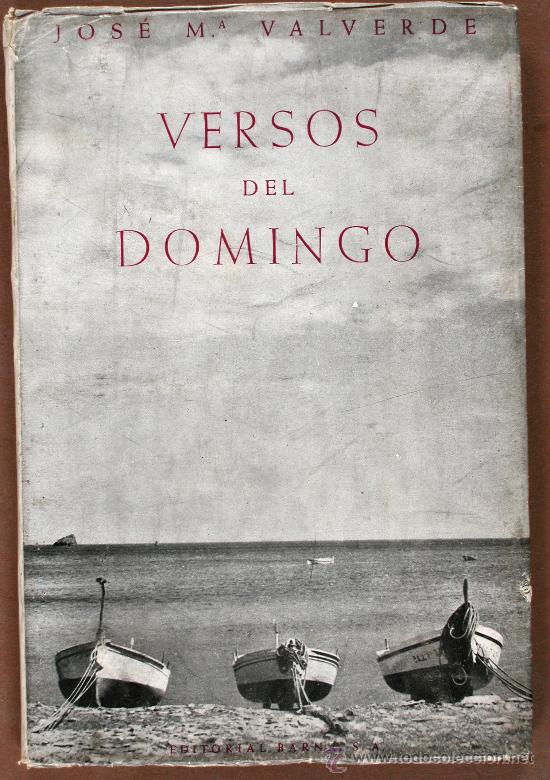 Libros de segunda mano: Versos del Domingo. Jos&eacute; M&ordf; Valverde - Foto 1