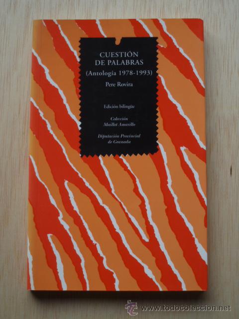 Libros de segunda mano: Cuesti&oacute;n de palabras de Pere Rovira - Foto 1