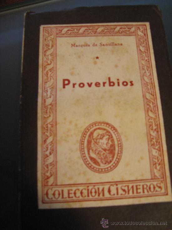 Libros de segunda mano: PROVERBIOS. MARQUES DE SANTILLANA - Foto 1