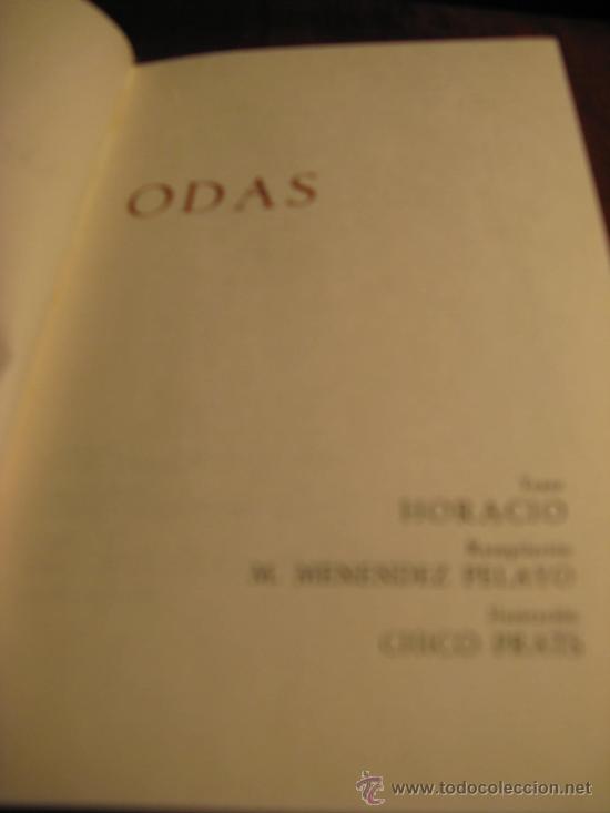Libros de segunda mano: HORACIO .- ODAS. - Foto 2