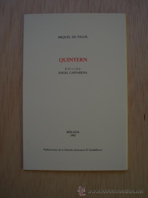 Libros de segunda mano: Quintern de Miquel de Palol - Foto 1