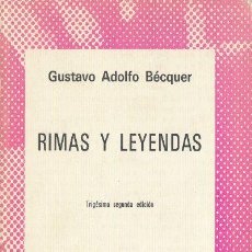 Libros de segunda mano: RIMAS Y LEYENDAS GUSTAVO ADOLFO BECQUER COLECCIÓN AUSTRAL ESPASA-CALPE 1976. Lote 26083085