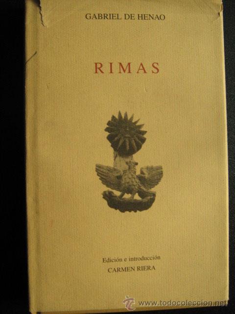 Libros de segunda mano: RIMAS. HENAO, Gabriel de. 1997 - Foto 1