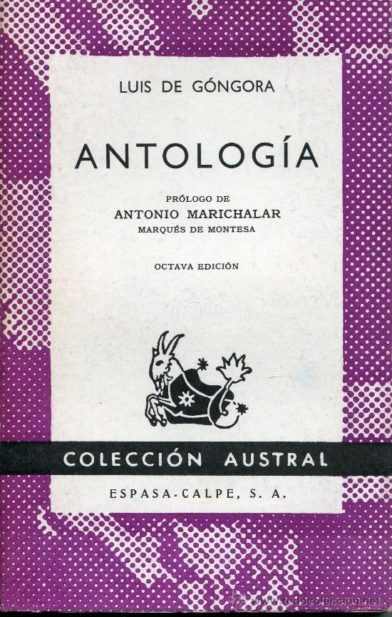 Livros em segunda m&atilde;o: Gongora  --  antologia