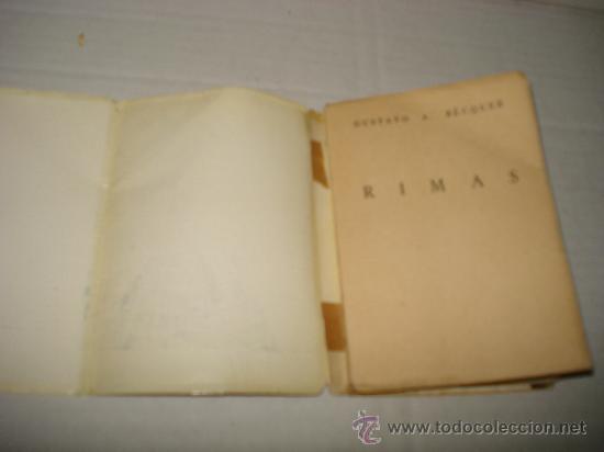 Libros de segunda mano: Rimas de Gustavo Adolfo B&eacute;cquer. A&ntilde;o 1952 . - Foto 2
