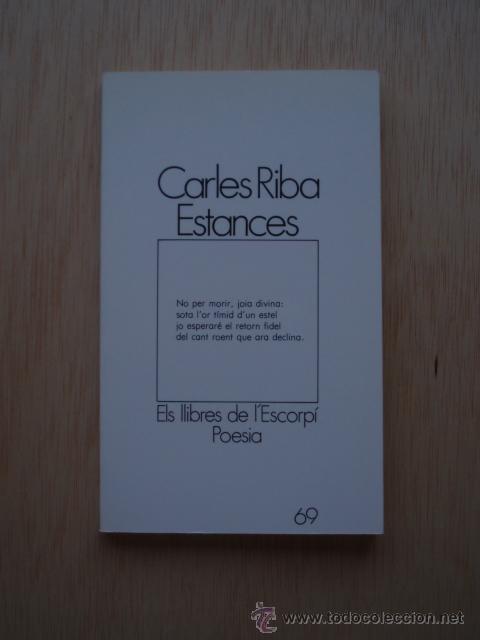 Libros de segunda mano: Estances de Carles Riba - Foto 1