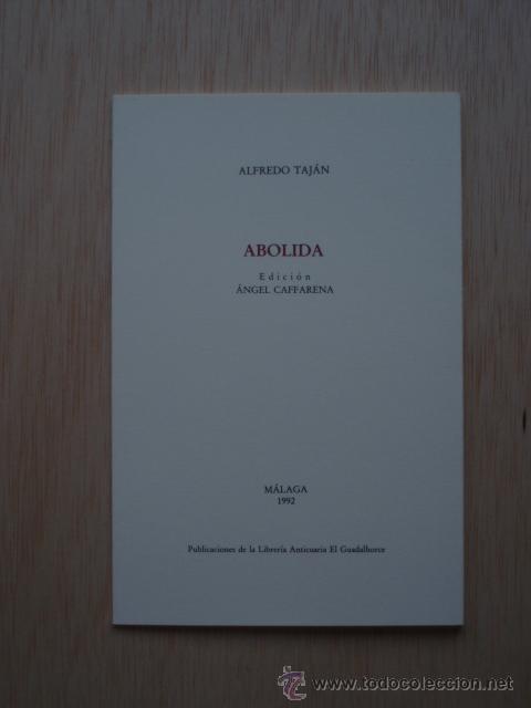 Libros de segunda mano: Abolida de Alfredo Taj&aacute;n - Foto 1