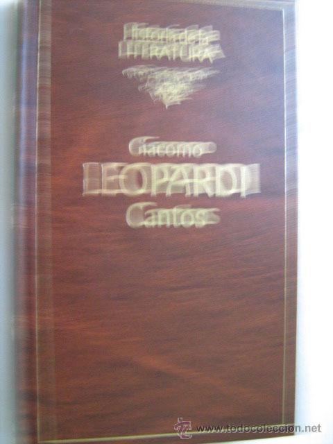 Libros de segunda mano: CANTOS.  LEOPARDI, Giacomo. 1993 - Foto 1