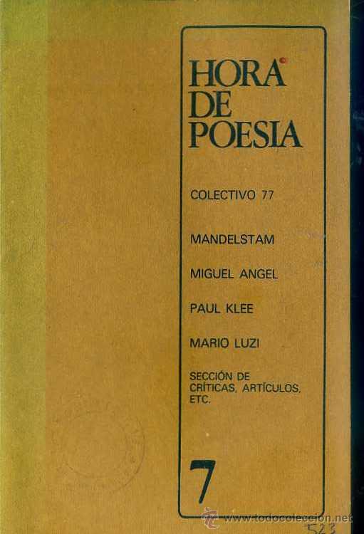 Libros de segunda mano: HORA DE POES&Iacute;A N&ordm; 7 (1980)