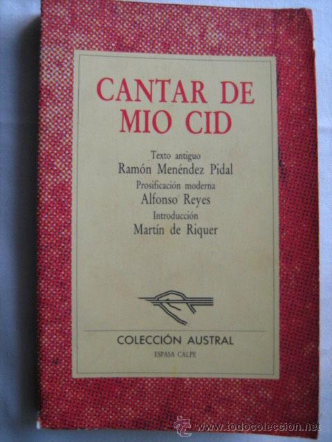 Libros de segunda mano: CANTAR DEL M&Iacute;O CID. 1988. Austral 20 - Foto 1