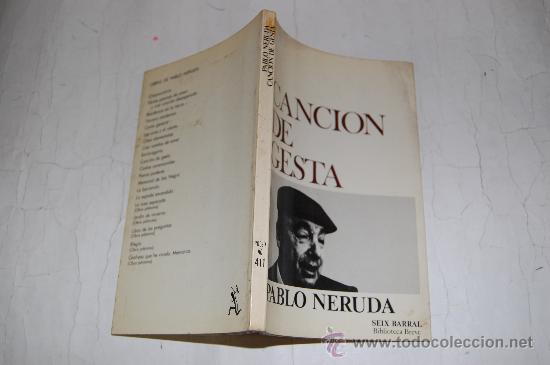 Libros de segunda mano: Canci&oacute;n de gesta. PABLO NERUDA   RM55877 - Foto 1