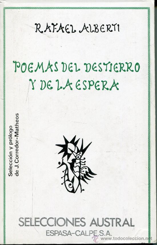 Libros de segunda mano: Poemas del destierro y de la espera  --  alberti - Foto 1