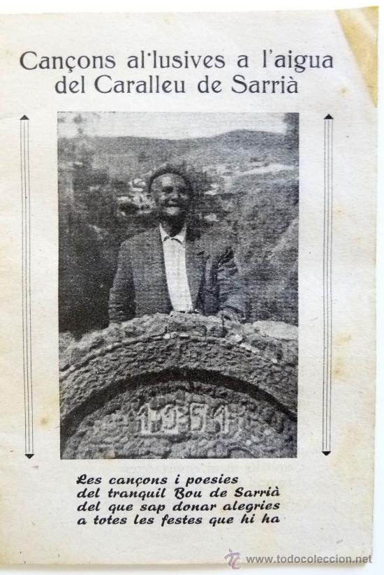 Gebrauchte B&uuml;cher: Can&ccedil;ons Al.lusives a l'Aigua del Caralleu de Sarri&agrave;.