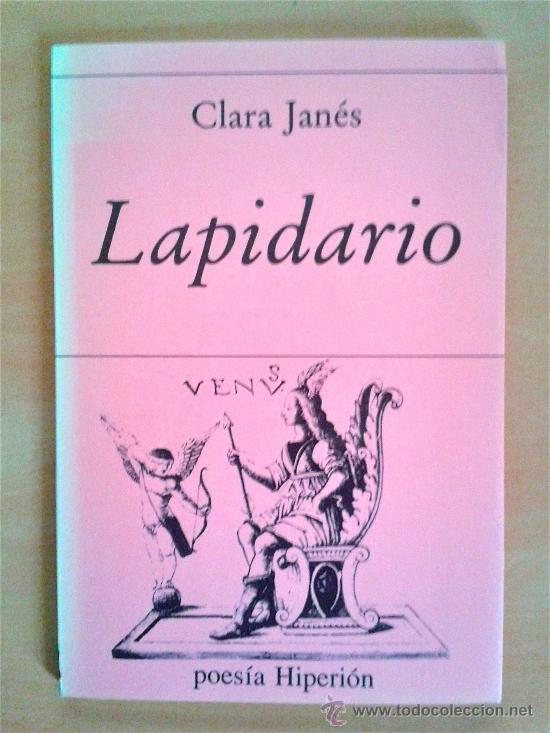 Libros de segunda mano: CLARA JAN&Eacute;S- LAPIDARIO-1&ordf; EDICI&Oacute;N POES&Iacute;A- MADRID-HIPERI&Oacute;N 1988- ESTUCHE CON CASSETE PRECINTADO.