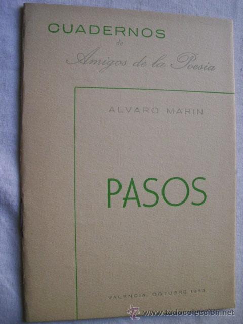 Libros de segunda mano: PASOS. MAR&Iacute;N, &Aacute;lvaro. 1953 - Foto 1