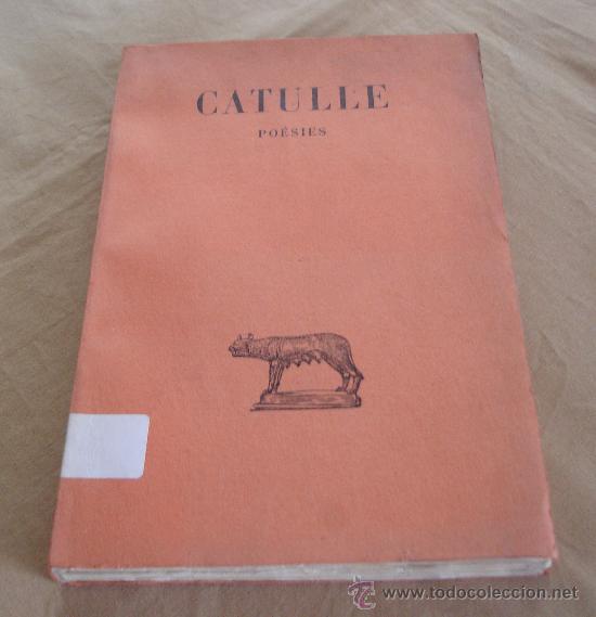 Libros de segunda mano: CATULLE, PO&Eacute;SIES - 1958.
