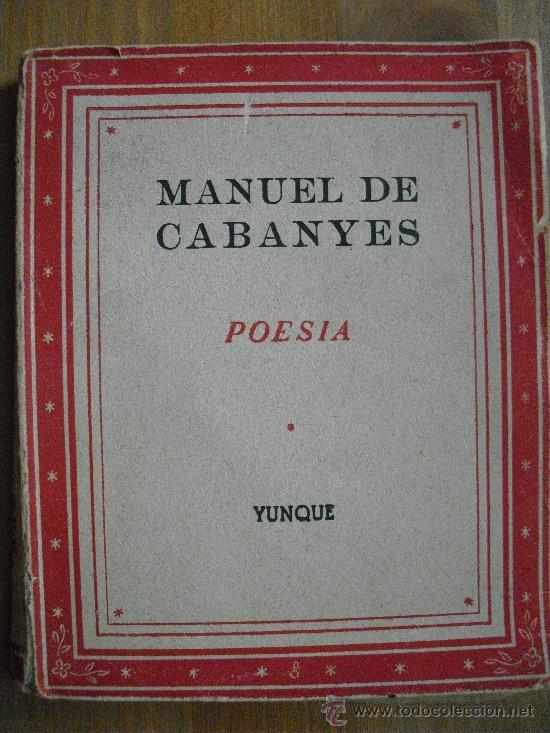 Libros de segunda mano: Manuel de Cabanyes. Poesia - Foto 1