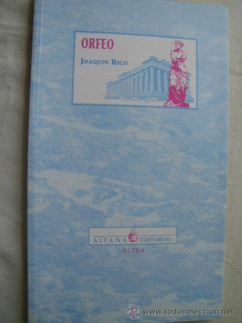 Libros de segunda mano: ORFEO.  RICO, Joaqu&iacute;n. 2003 - Foto 1