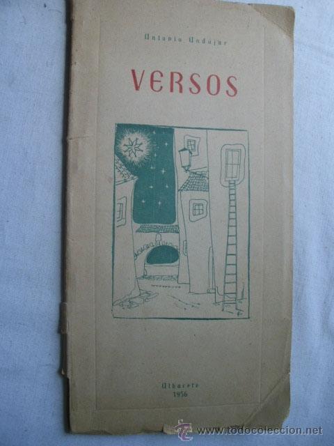 Libros de segunda mano: VERSOS. AND&Uacute;JAR, Antonio. 1956 - Foto 1