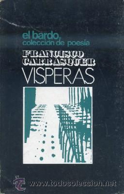 Libros de segunda mano: VISPERAS.      A-POE-1128 - Foto 1