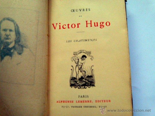 Libros de segunda mano: Victor Hugo. Les Chatiments 1900 - Foto 2