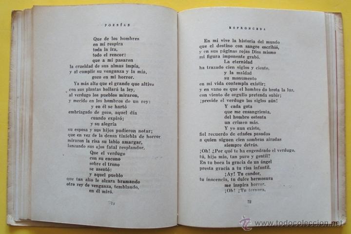 Libros de segunda mano: LIBRO POESIAS JOS&Eacute; DE ESPRONCEDA - Foto 4