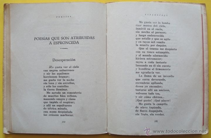Libros de segunda mano: LIBRO POESIAS JOS&Eacute; DE ESPRONCEDA - Foto 6