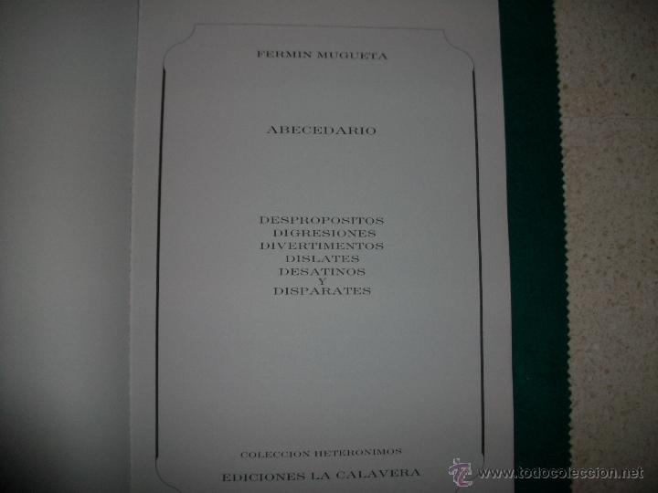 Libros de segunda mano: ABECEDARIO - FERM&Iacute;N MUGUETA - Foto 2