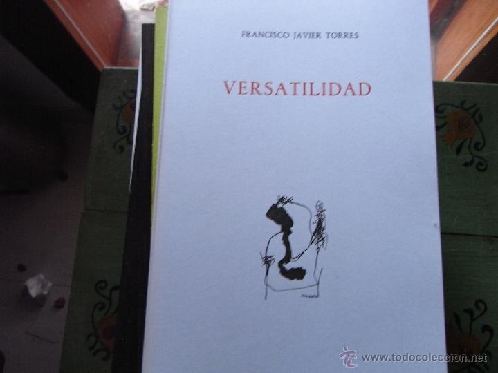Libros de segunda mano: VERSATILIDAD. FRANCISCO JAVIER TORRES - Foto 1