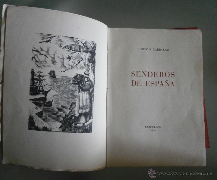 Libros de segunda mano: Senderos de Espa&ntilde;a. Eugenio Carballo - Foto 1