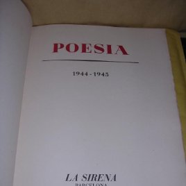 REVISTA COMPLETA - POESIA 1944-1945 Nº1 AL 20, EDC. DE 100 EJEP. PAPEL DE HILO ORIGINAL NO FACSIMIL