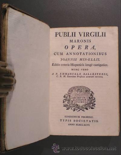 Livres d'occasion: VIRGILII MARONIS, Publii (VIRGILIO) : OPERA cum annotationibus Joannis Min-Ellii. 1796