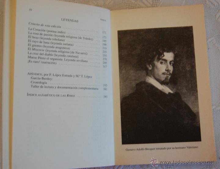 Libros de segunda mano: LEYENDAS, de Gustavo Adolfo B&eacute;cquer. - Foto 2