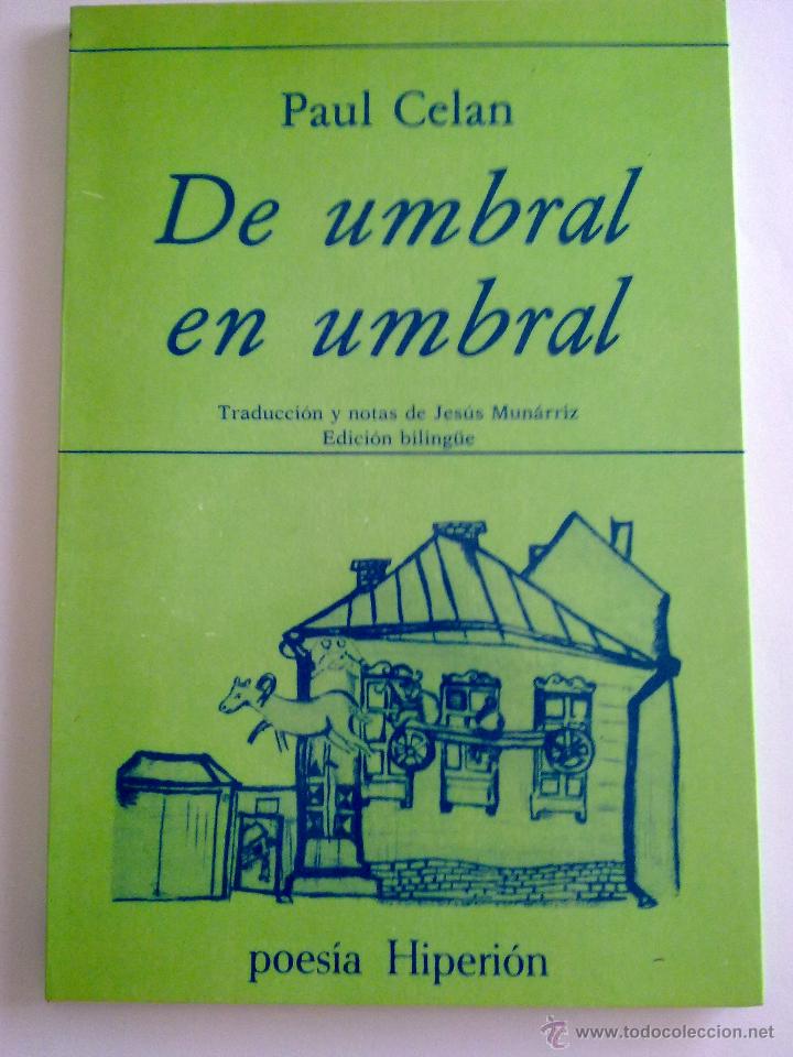 Libros de segunda mano: DE UMBRAL EN UMBRAL, PAUL CELAN - Foto 1