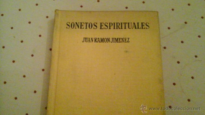 Libros de segunda mano: SONETOS ESPIRITUALES, JUAN RAM&Oacute;N JIM&Eacute;NEZ - Foto 1