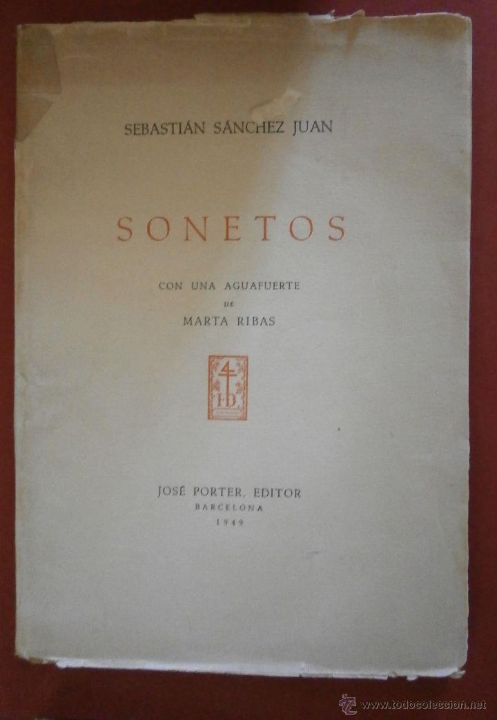 Libros de segunda mano: Sonetos. Sebasti&aacute;n S&aacute;nchez Juan - Foto 1