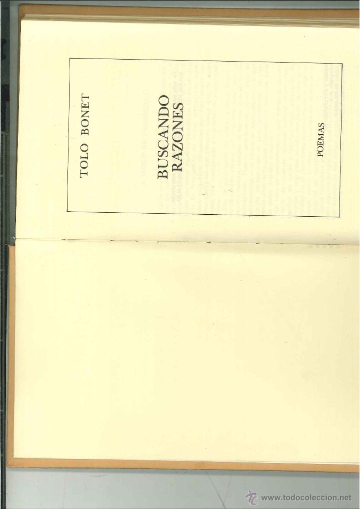 Libros de segunda mano: BUSCANDO RAZONES. Tolo Bonet - Foto 1
