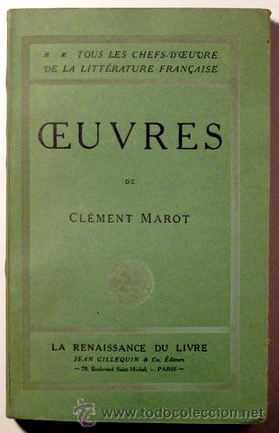 Libros de segunda mano: MAROT, Cl&eacute;ment - OEUVRES - Paris c. 1920 - Foto 1