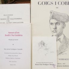 Libros de segunda mano: JACINT VERDAGUER I VALLVIDRERA. CONJUNT DE GOIGS + AMORS D’EN JORDI I NA GUIDETA
