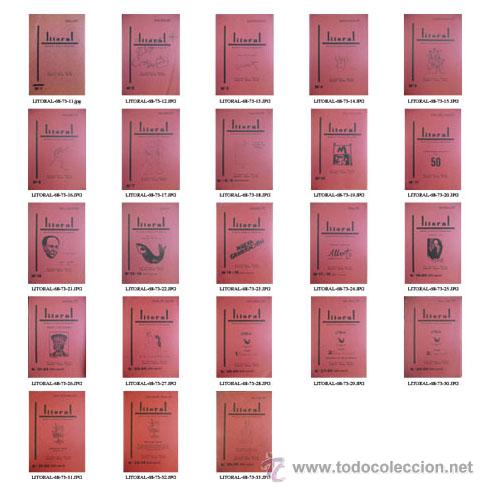 Libros de segunda mano: Revista LITORAL. N&uacute;meros 1 al 36. - Foto 3