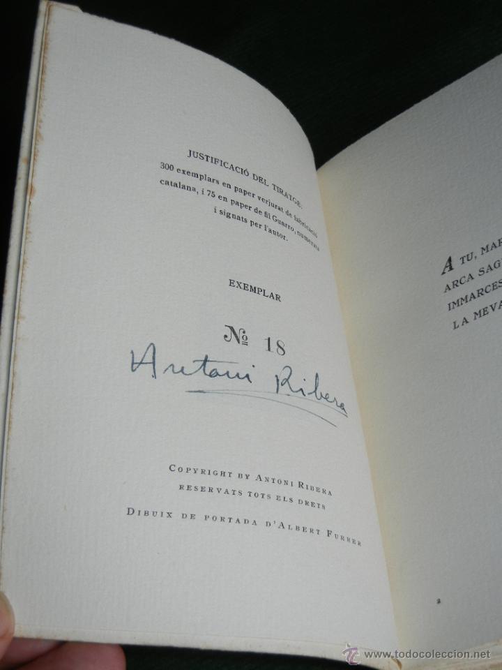 Libros de segunda mano: TERRA DE SOMNI, DE ANTONI RIBERA (EN CATALAN) - Foto 4