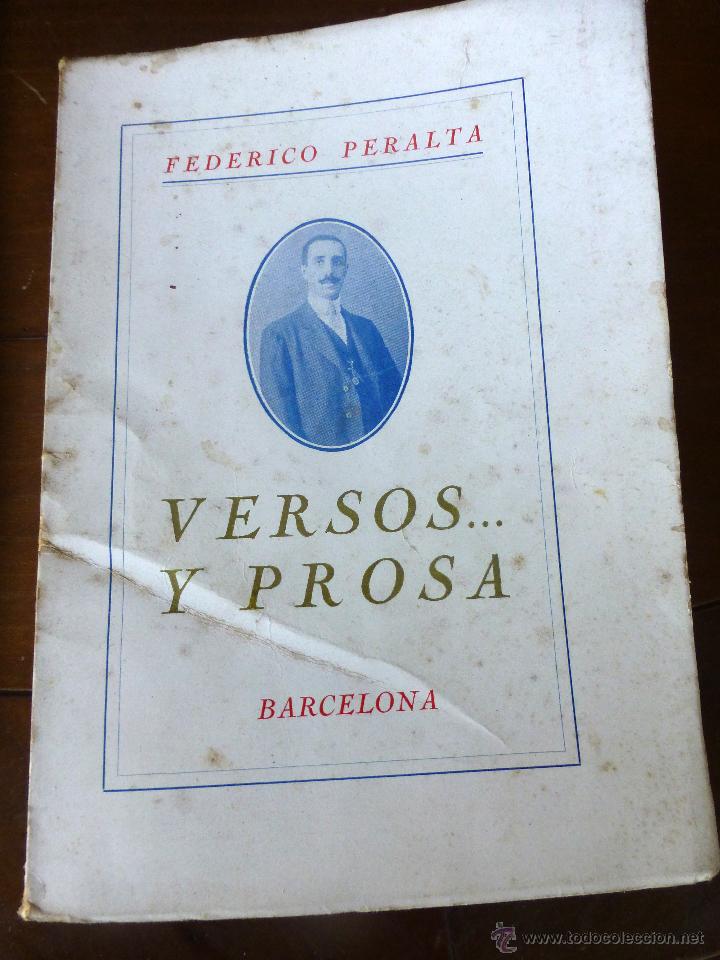Libros de segunda mano: versos y prosa ,federico Peralta - Foto 1