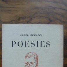 Libros de segunda mano: POESIES. ÀNGEL GUIMERÀ. EDICIÓ NUMERADA(20/199). 1938. 