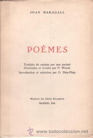 Libros de segunda mano: MARAGALL, JOAN: POEMES. - Foto 1