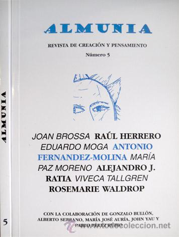 Libros de segunda mano: ALMUNIA.  Almunia. Revista de Creaci&oacute;n y Pensamiento. N&uacute;mero 5. Primer Semestre 2001.