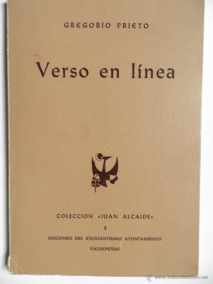 Libros de segunda mano: VERSO EN LINEA. GREGORIO PRIETO - Foto 1