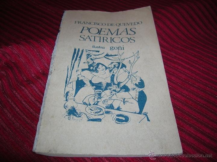 Libros de segunda mano: Libro Poemas sat&iacute;ricos. Francisco de Quevedo - Foto 1